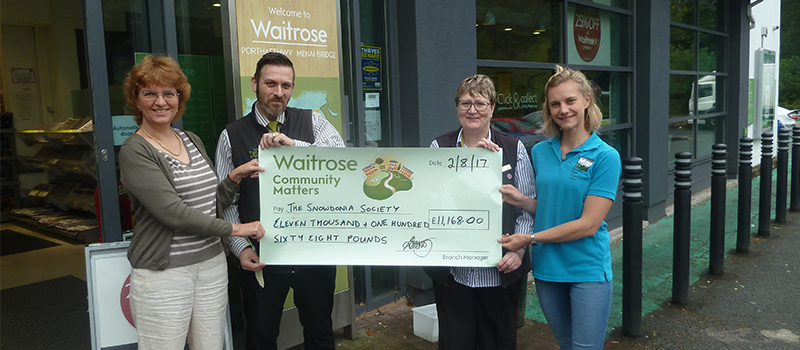 Waitrose carrier bags raise £11,168